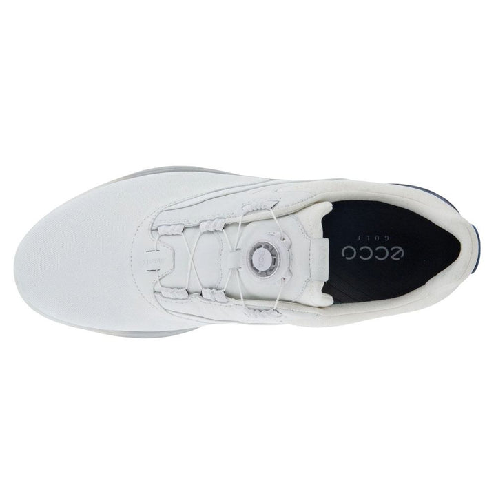 ECCO S-Three GTX BOA Spikeless Golf Shoes White/Blue Depths/Bright White - SS23 Men
