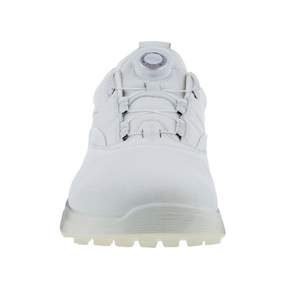 ECCO S-Three GTX BOA Spikeless Golf Shoes White/Blue Depths/Bright