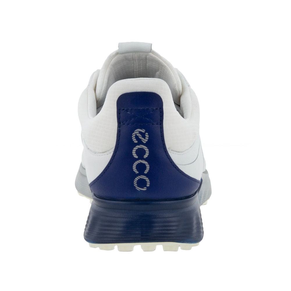 ECCO S-Three GTX BOA Spikeless Golf Shoes White/Blue Depths/Bright