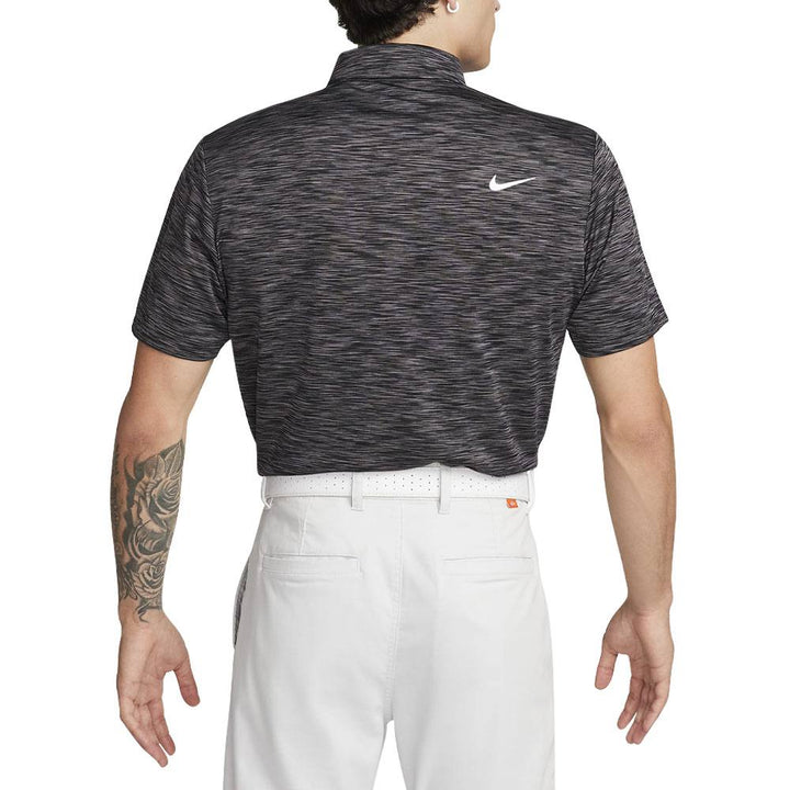Nike Dri-FIT Tour Space Dye Golf Polo Black/Iron Gray/White - 23 Men