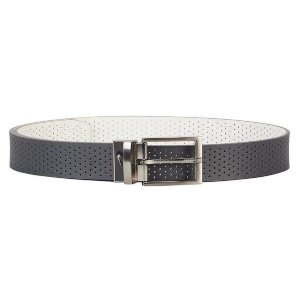 Nike Perforated Reversible Golf Belt Dark Gray/White - 23 Men