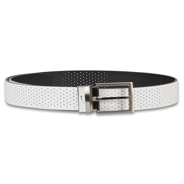 Nike Perforated Reversible Golf Belt White/Black - 23 Men