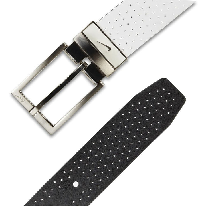 Nike Perforated Reversible Golf Belt White/Black - 23 Men