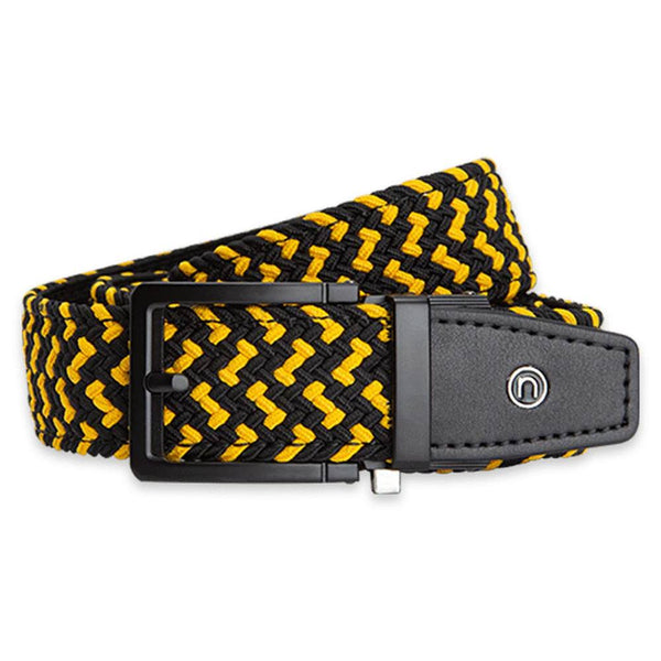 Nexbelt Braided Golf Belt Black/Gold - 23 Men
