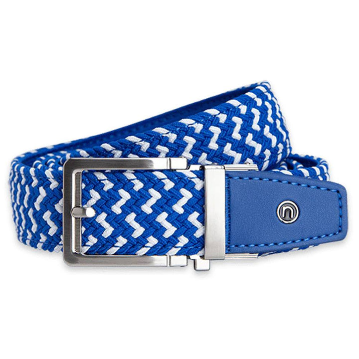 Nexbelt Braided Golf Belt Blue/White - 23 Men