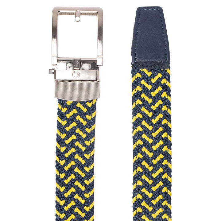 Nexbelt Braided Golf Belt Maize/Blue - 23 Men