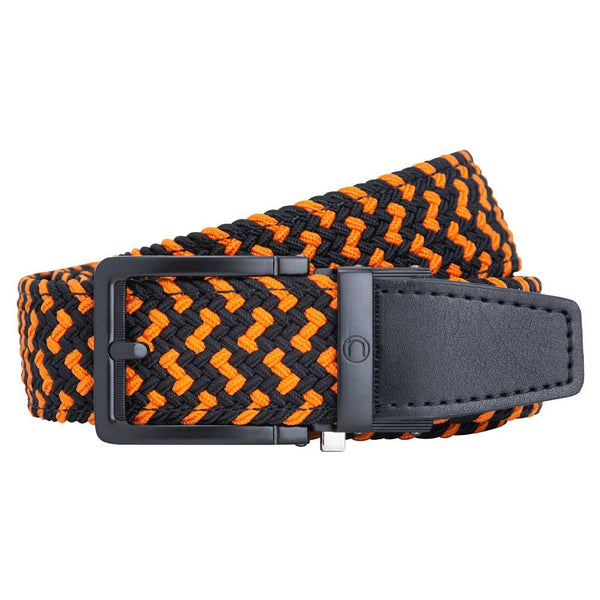Nexbelt Braided Golf Belt Orange/Black - 23 Men