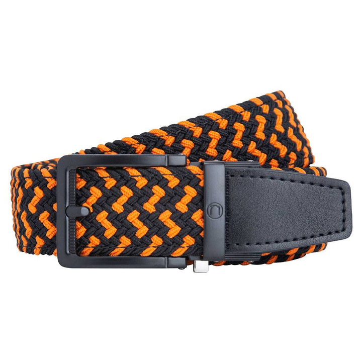 Nexbelt Braided Golf Belt Orange/Black - 23 Men