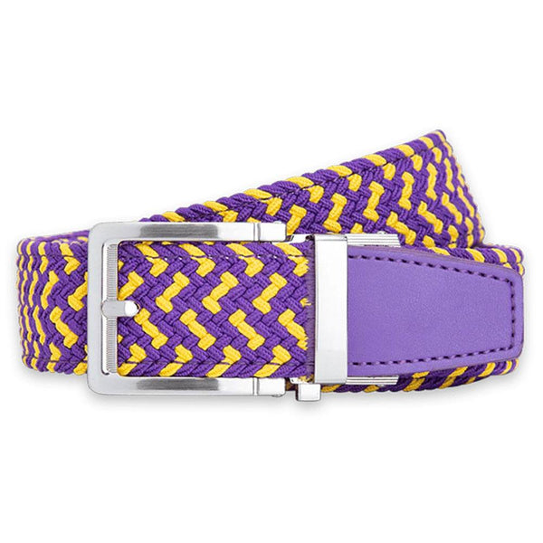 Nexbelt Braided Golf Belt Burnt Purple/Gold - 23 Men