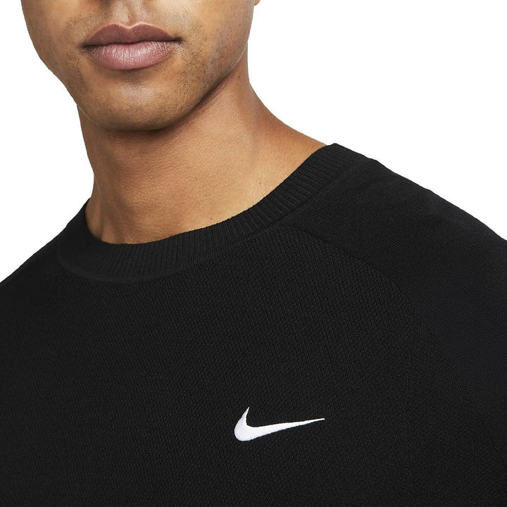 Nike Tiger Woods Knit Crew Golf Sweater Black/White - FW23