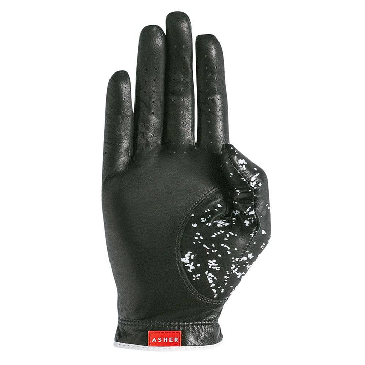 Asher Golf Jet Black Golf Glove Black - 23 Women