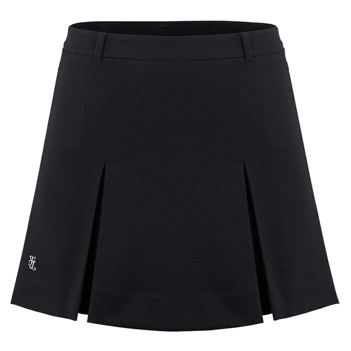 Fairliar Signature Wide Pleats Golf Skirt Black - FW23 Women