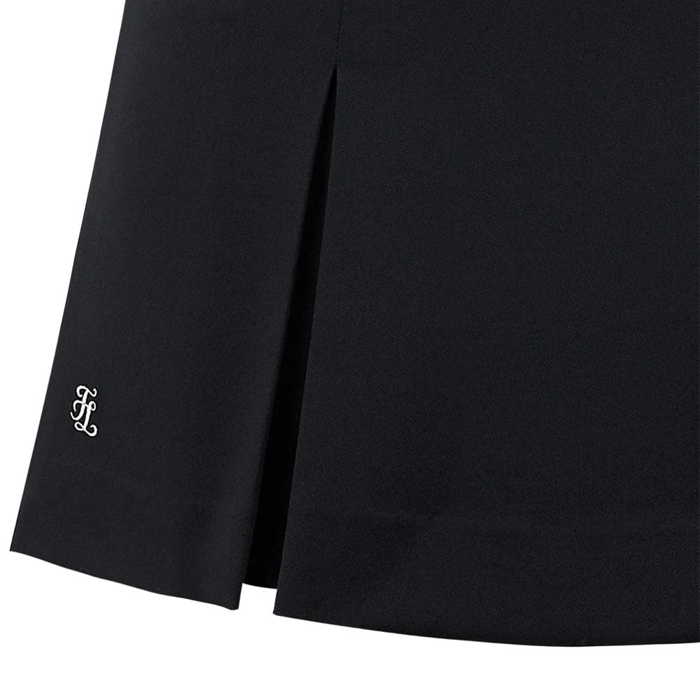 Fairliar Signature Wide Pleats Golf Skirt Black - FW23 Women