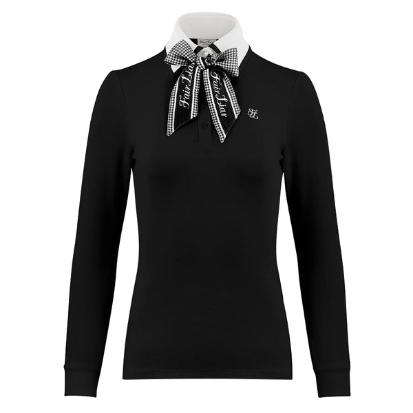 Fairliar Scart Set Collar Golf Polo Black - FW23 Women