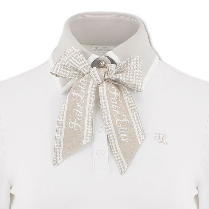Fairliar Scart Set Collar Golf Polo White - FW23 Women