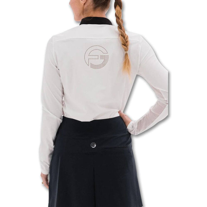 Foray Golf All New Core Longsleeve Golf Polo White/Black - 23 Women