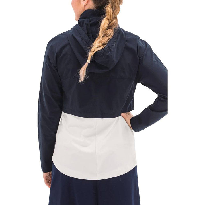 Foray Golf Double Layer Golf Jacket Navy/White - 23 Women