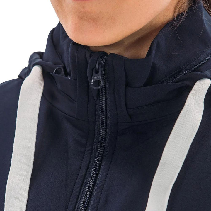 Foray Golf Double Layer Golf Jacket Navy/White - 23 Women