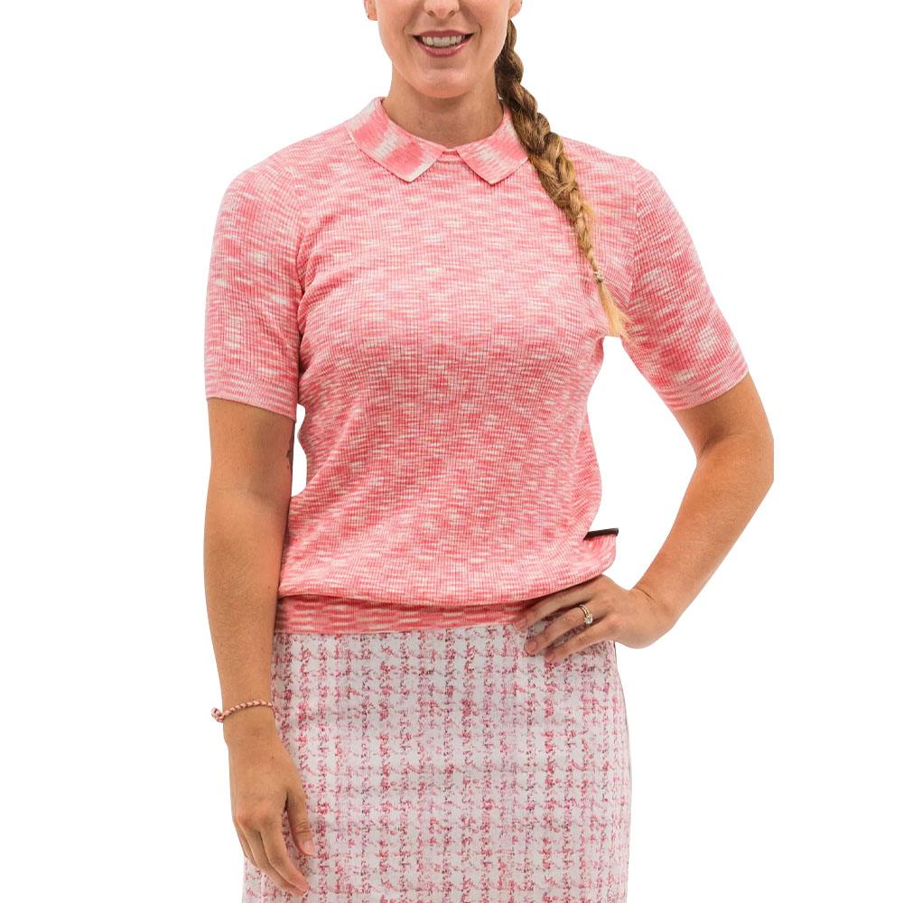 Foray Golf Space Dye Shortsleeve Knit Golf Polo 2023 Women