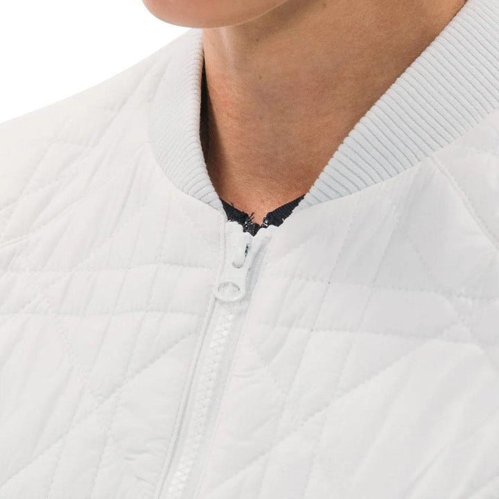 Foray Golf Quilted Long Line Golf Vest White - 23 Women