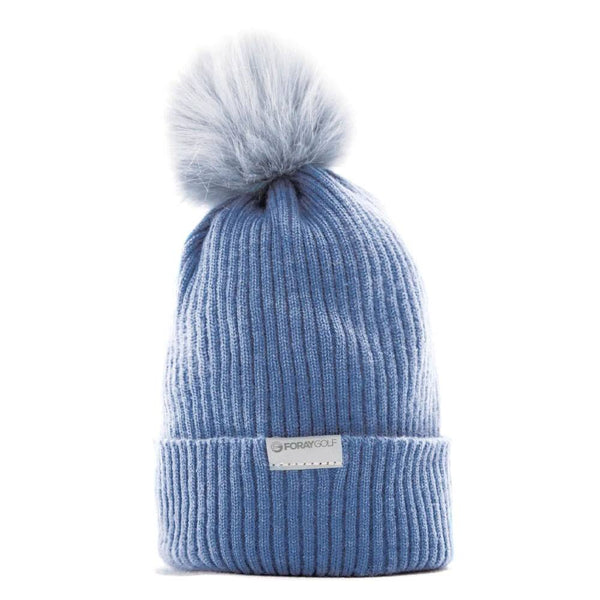 Foray Golf Pompom Golf Beanie Blue - 23 Women