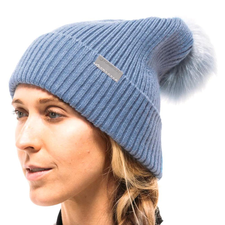 Foray Golf Pompom Golf Beanie Blue - 23 Women