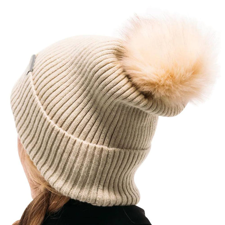 Foray Golf Pompom Golf Beanie Tan - 23 Women