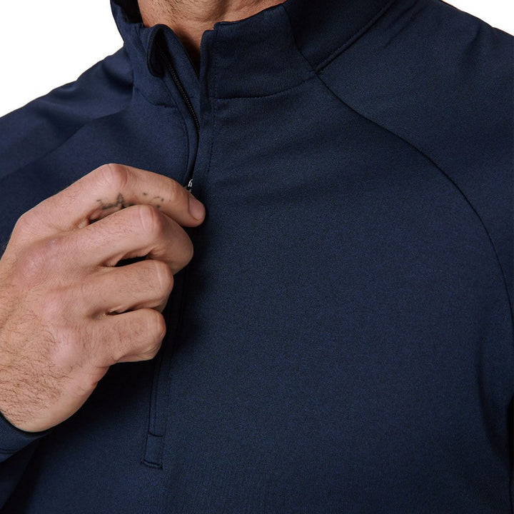 7Diamonds A-Game Quarter Zip Golf Pullover Navy