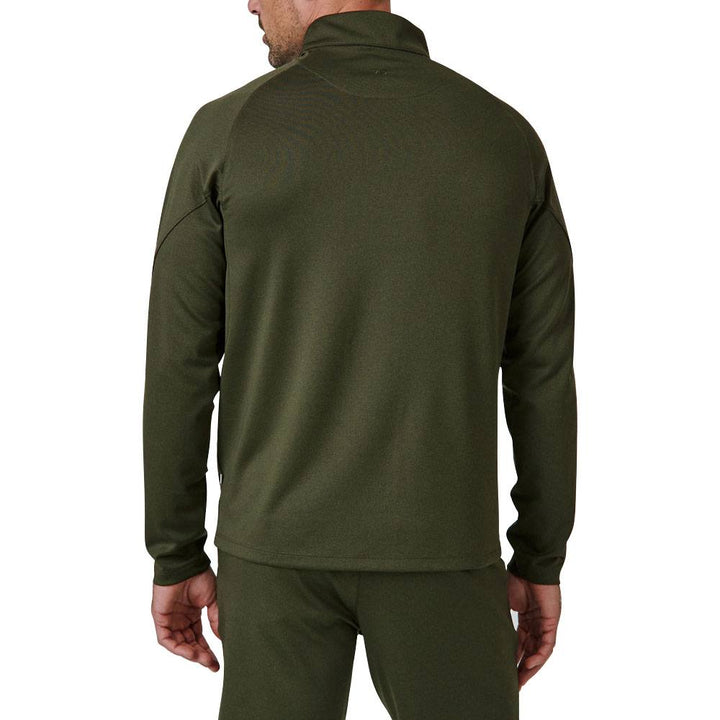 7Diamonds A-Game Quarter Zip Golf Pullover Olive