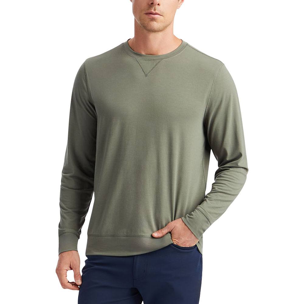 Gfore Luxe Crewneck Mid Layer Golf Sweater Isle - SP24