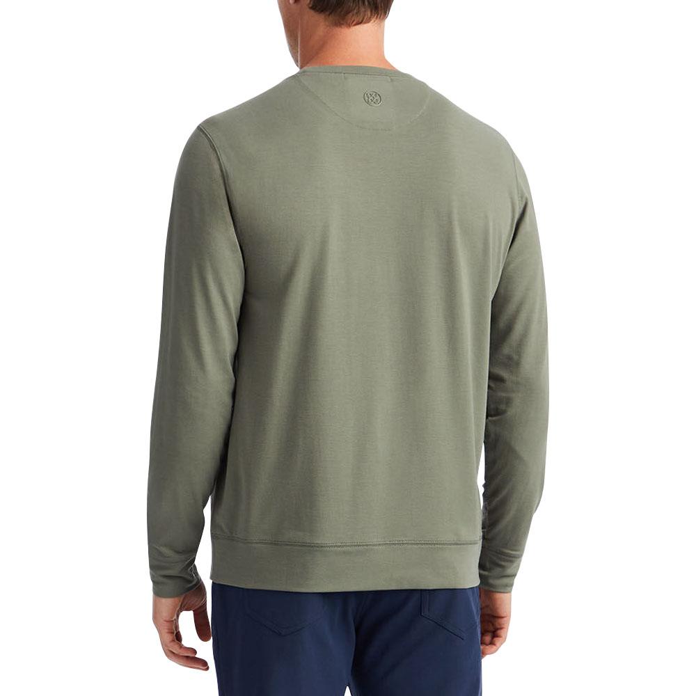 Gfore Luxe Crewneck Mid Layer Golf Sweater Isle - SP24