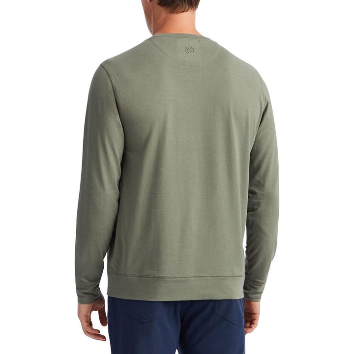 Gfore Luxe Crewneck Mid Layer Golf Sweater Isle - SP24