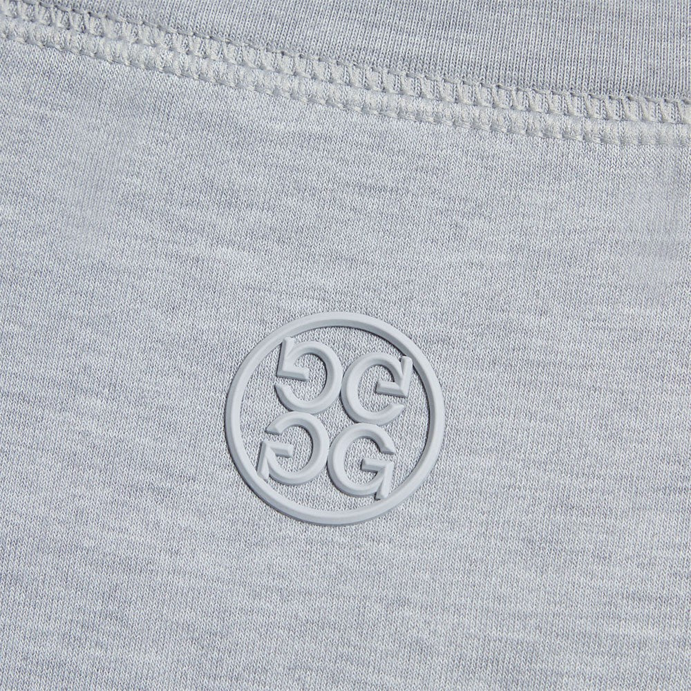 Gfore Luxe Crewneck Mid Layer Golf Sweater Light Heather Gray - SP24