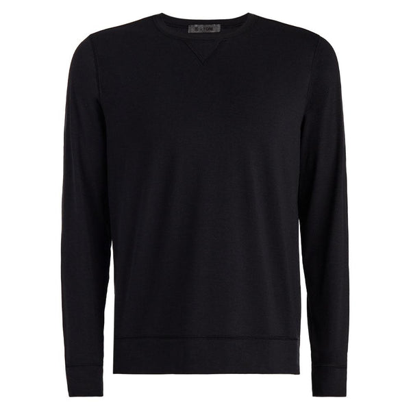 Gfore Luxe Crewneck Mid Layer Golf Sweater Onyx - SP24