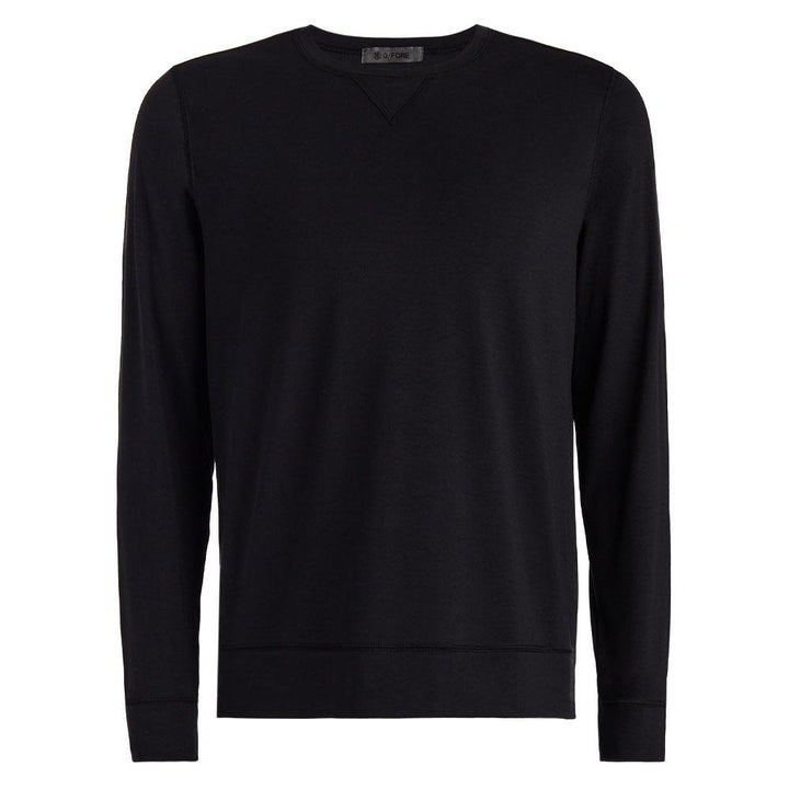 Gfore Luxe Crewneck Mid Layer Golf Sweater Onyx - SP24