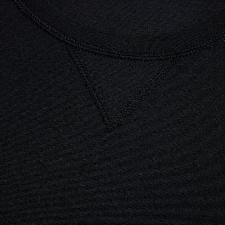 Gfore Luxe Crewneck Mid Layer Golf Sweater Onyx - SP24