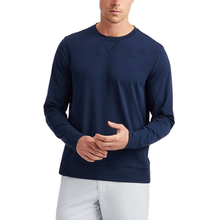 Gfore Luxe Crewneck Mid Layer Golf Sweater Twilight - SP24