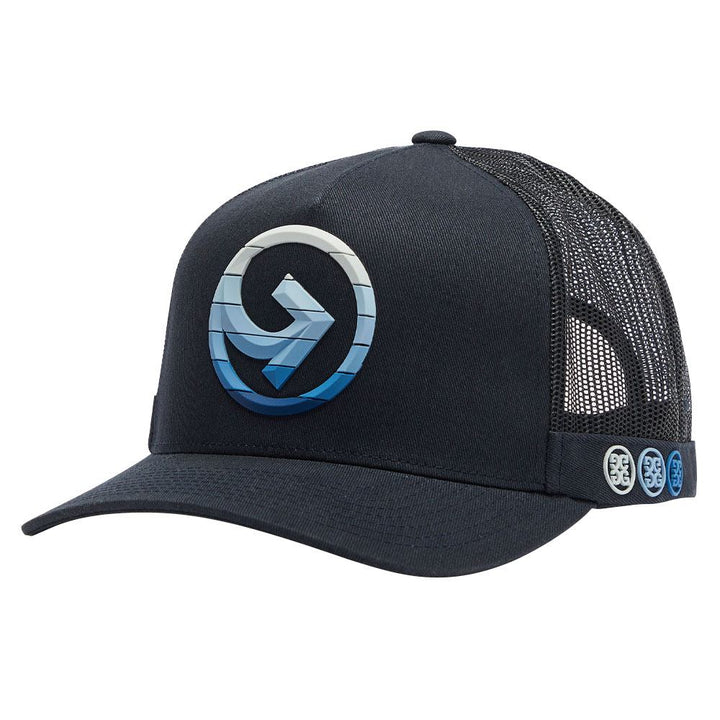 Gfore Striped Quarter G Cotton Twill Trucher Golf Cap 2024