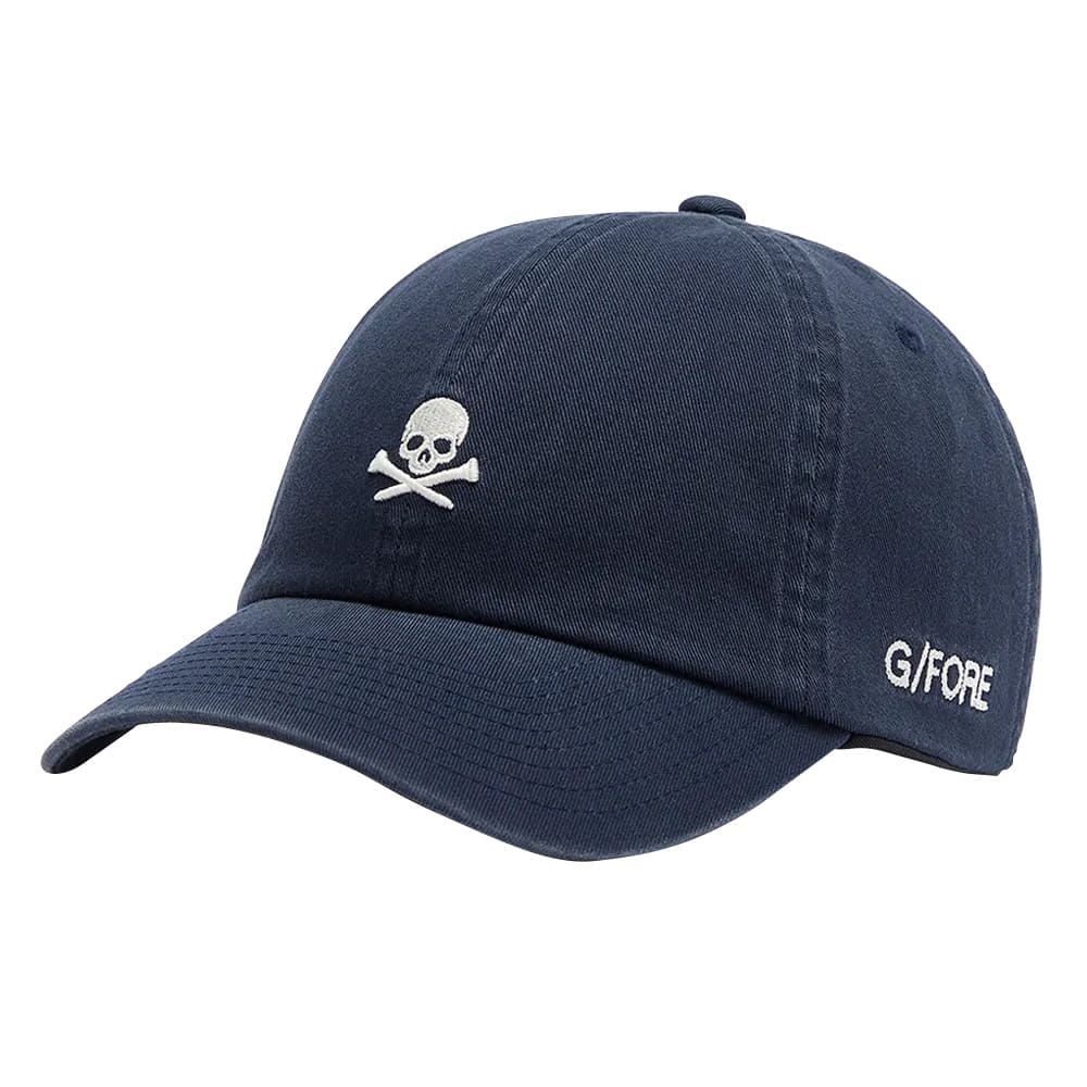 Gfore Skull & Tees Cotton Twill Relaxed Fit Snapback Golf Cap 2024