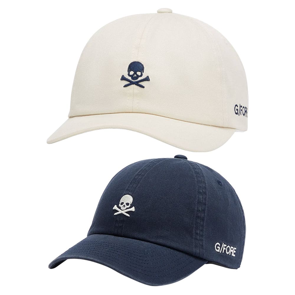 Gfore Skull & Tees Cotton Twill Relaxed Fit Snapback Golf Cap 2024