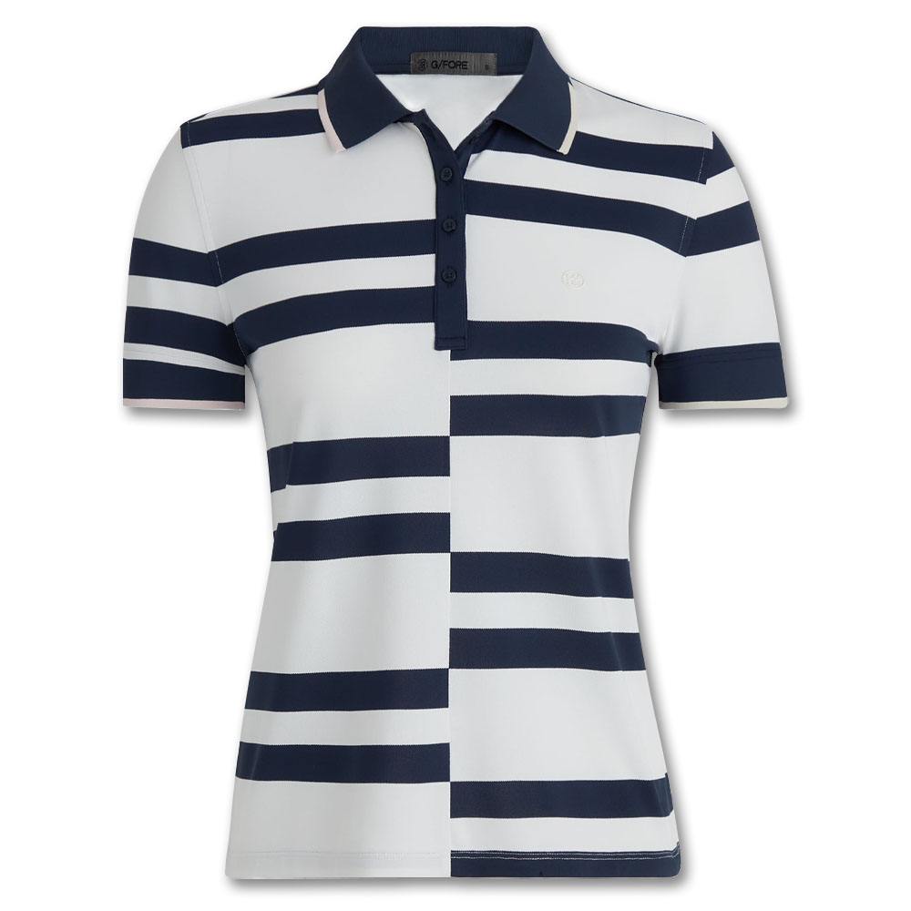 Gfore Offset Stripe Tech Pique Golf Polo 2024 Women