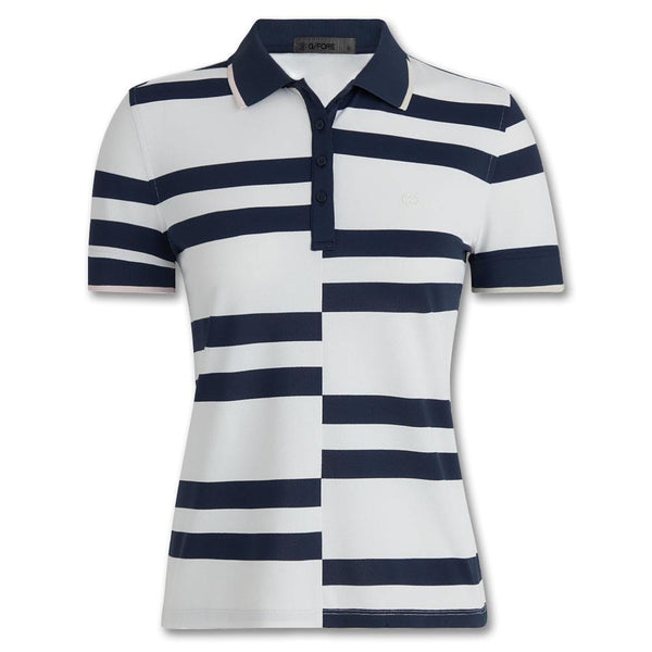 Gfore Offset Stripe Tech Pique Golf Polo 2024 Women