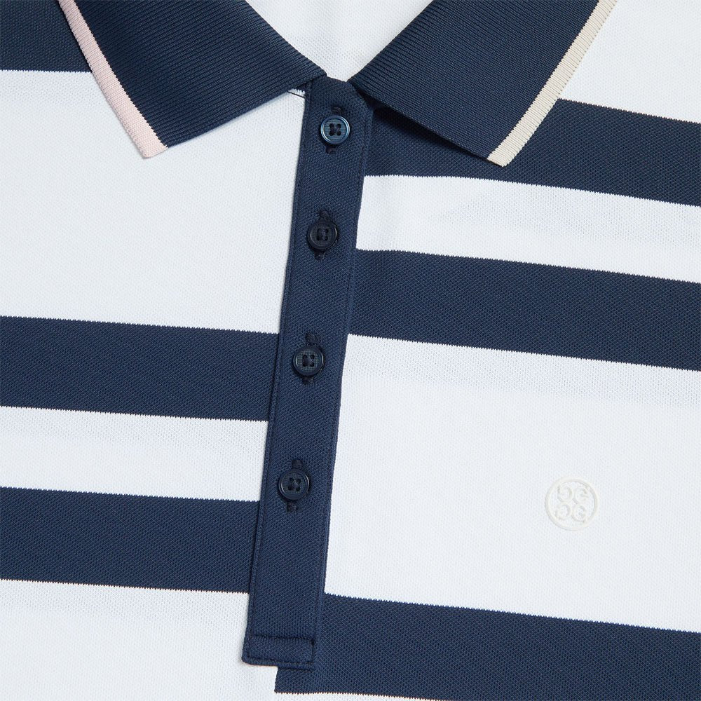 Gfore Offset Stripe Tech Pique Golf Polo 2024 Women