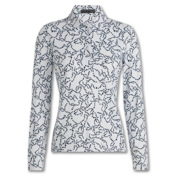 Gfore Star Dust Tech Jersey Longsleeve Golf Polo 2024 Women
