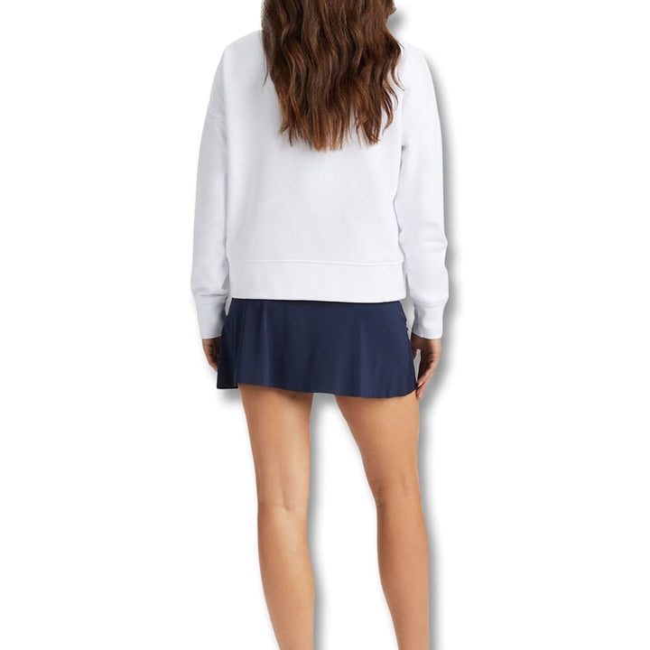 Gfore I Hate French Terry Quarter Zip Golf Pullover Snow - SP24 Women