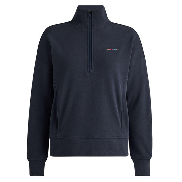 Gfore I Hate French Terry Quarter Zip Golf Pullover Twilight - SP24 Women