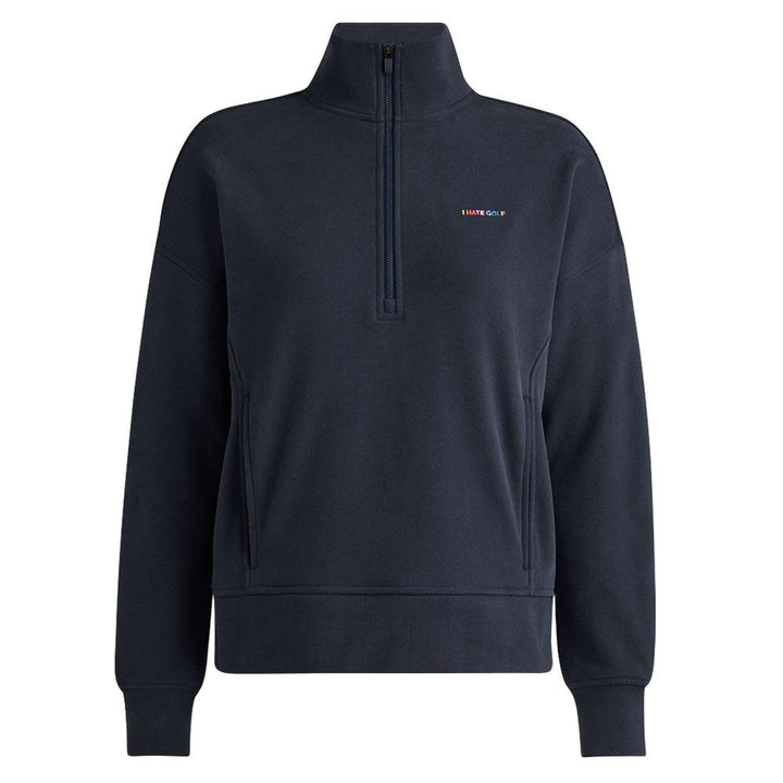 Gfore I Hate French Terry Quarter Zip Golf Pullover Twilight - SP24 Women