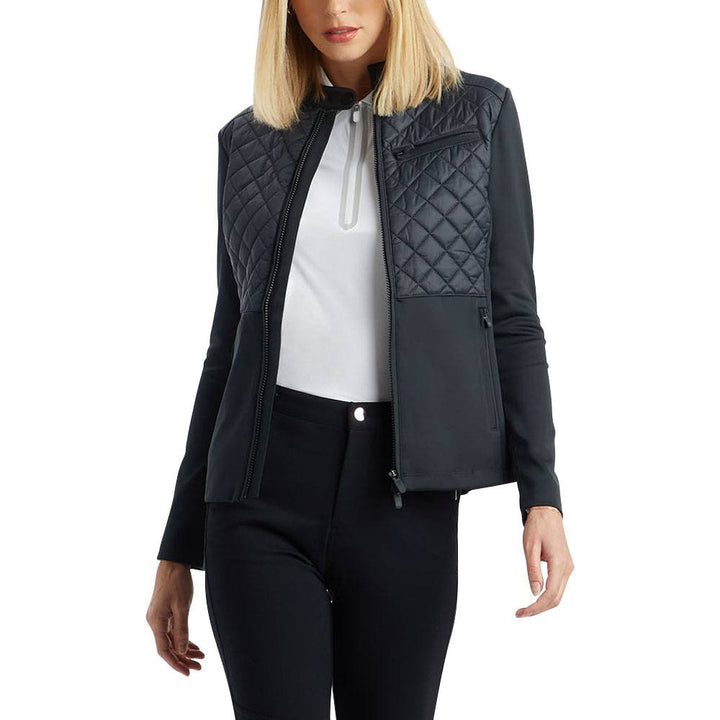 Gfore Hybrid Moto Stretch Tech Interlock Golf Jacket Onyx - SP24 Women