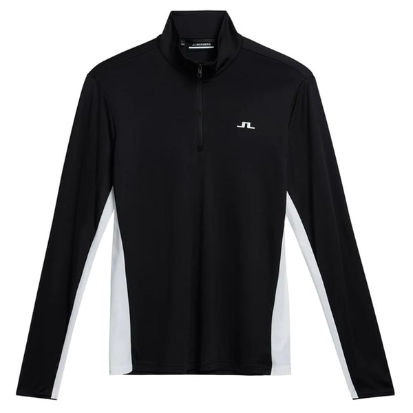 J.Lindeberg Emanuel Mid Layer Golf Jacket Black - SP24