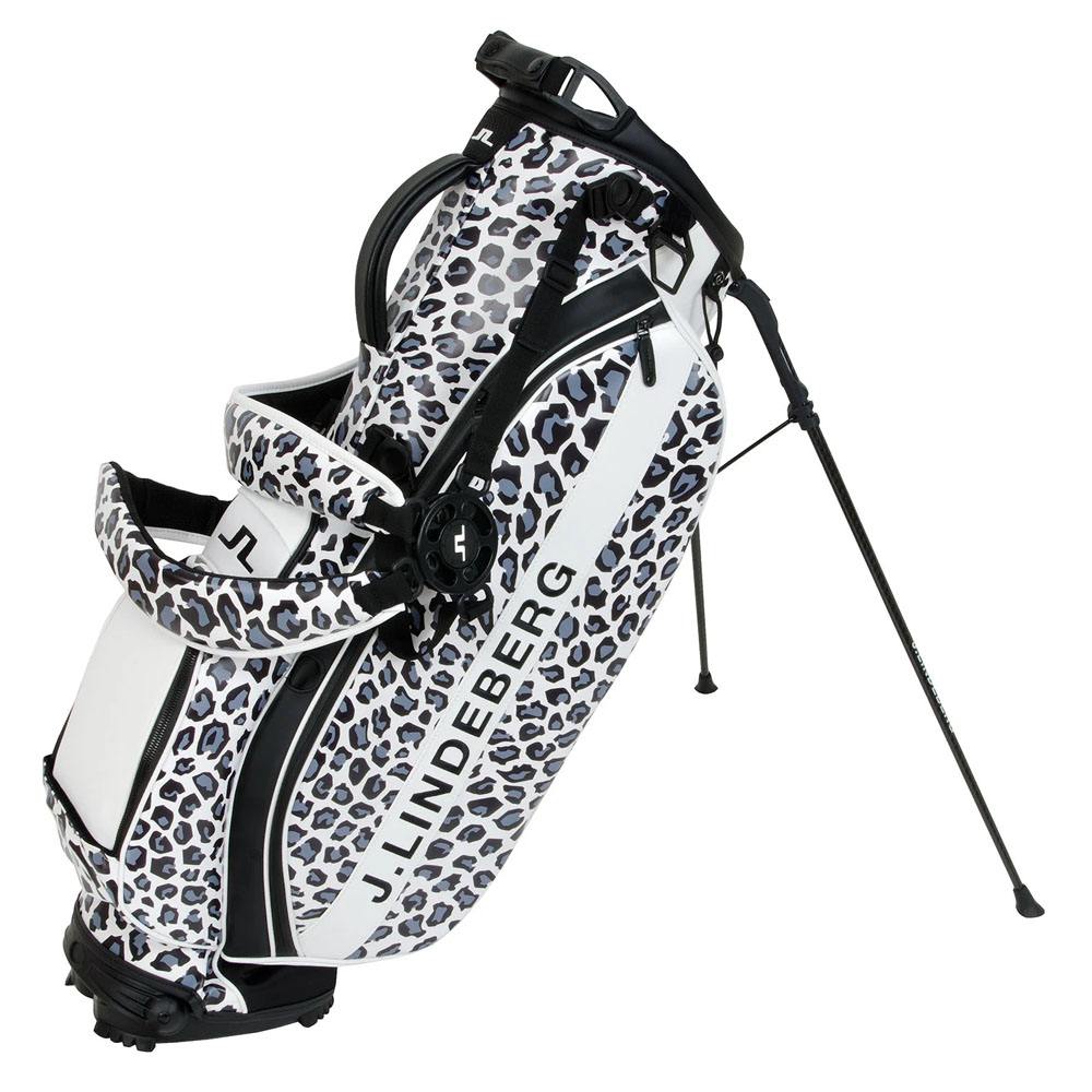 J.LINDEBERG スタンドバッグ ブラック/オフホワイト 日本未販売【J.Lindeberg】スタッフTOURゴルフバッグBlack&White